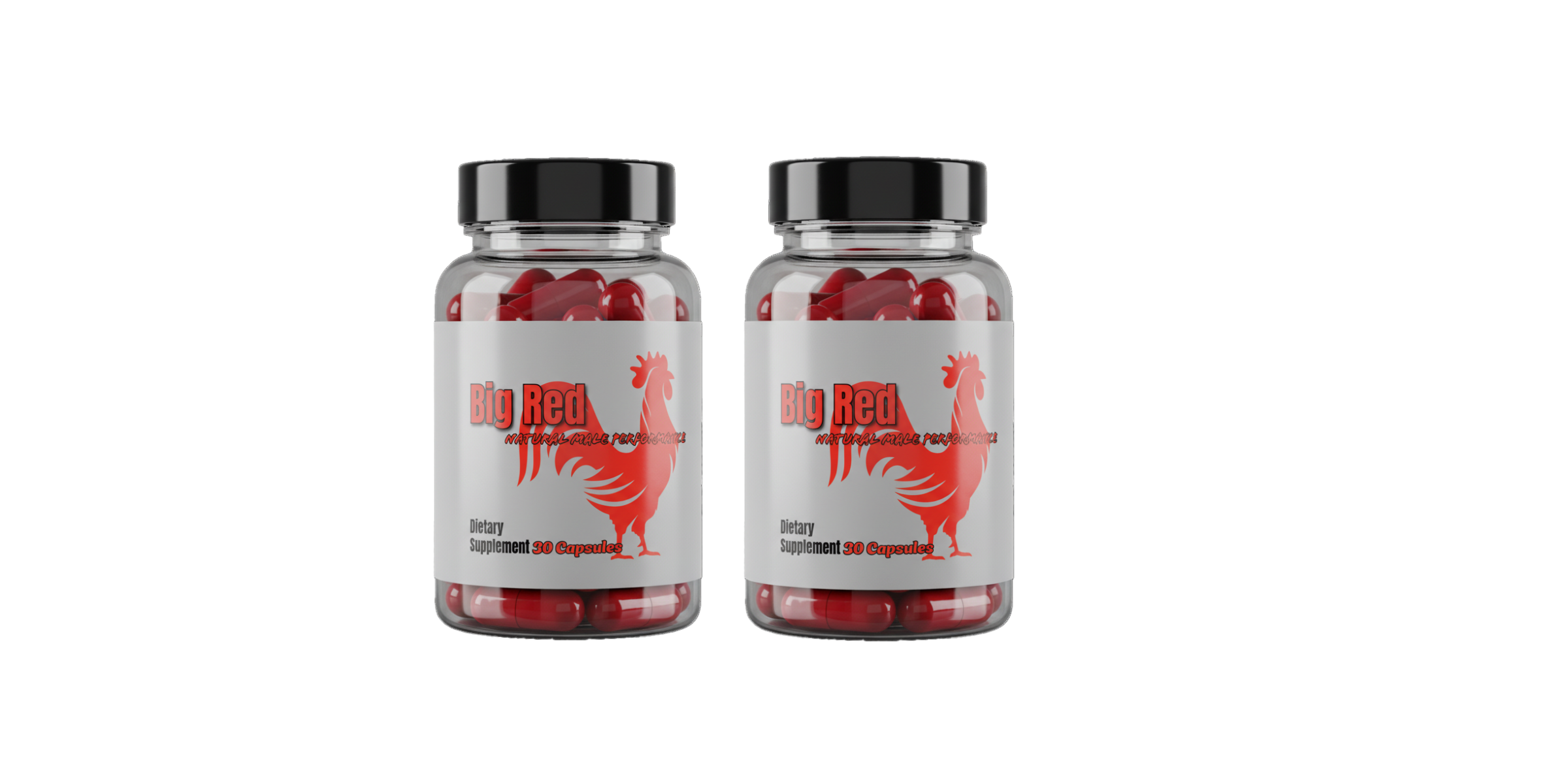 2 Bottles of Big Red Male Performance